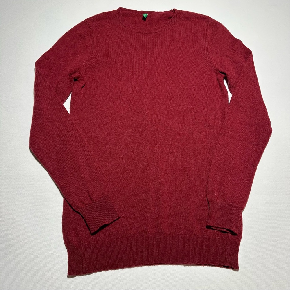 United Colors of Benetton Lightweight Wool-Blend Crewneck Sweater - Women Small